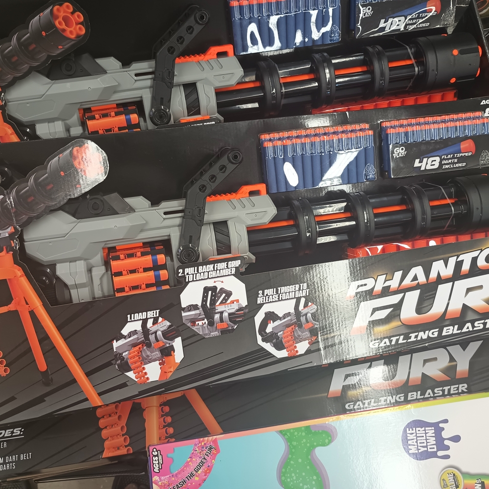 Fury Gatling Blaster - Gray and Orange